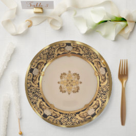 Elegant Gold Viennese Papieren Bordje