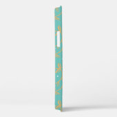 Elegant Gold Vines Aqua Case-Mate iPhone Case (Achterkant / Rechts)