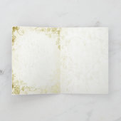 Elegant Gold Vintage Wedding Invitation (Binnen)