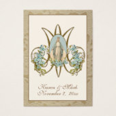 Elegant Gold Virgin Mary Wedding Heilige Kaarten Visitekaartje (Voorkant)
