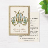 Elegant Gold Virgin Mary Wedding Heilige Kaarten Visitekaartje (Bureau)