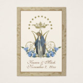 Elegant Gold Virgin Mary Wedding Heilige Kaarten Visitekaartje (Voorkant)