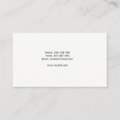 Elegant Gold Visitekaartje (Achterkant)