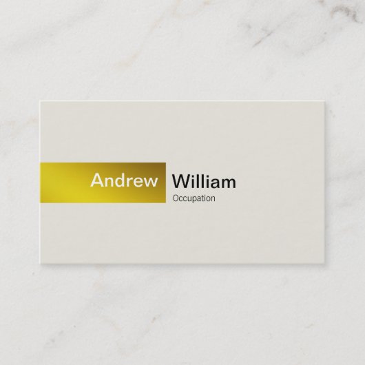 Elegant Gold Visitekaartje (Voorkant)