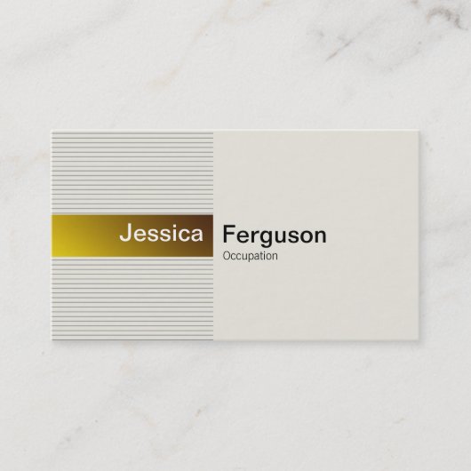 Elegant Gold Visitekaartje (Voorkant)