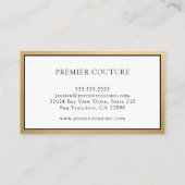 Elegant Gold Visitekaartje (Achterkant)