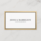Elegant Gold Visitekaartje (Voorkant)
