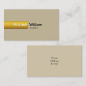 Elegant Gold Visitekaartje (Voorkant / Achterkant)