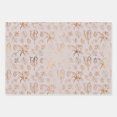 Elegant Gold voor kerstmis Inpakpapier Vel (Voorkant)