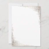 Elegant Gold Vrijgezellenfeest Kaart (Achterkant)