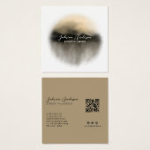 Elegant Gold Waterverf Abstracte Profie Kaart (Voorkant /achterkant)