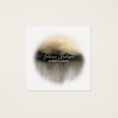 Elegant Gold Waterverf Abstracte Profie Kaart (Voorkant)