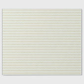 Elegant Gold Wavy Kerstmis Cadeaupapier (Vlak)