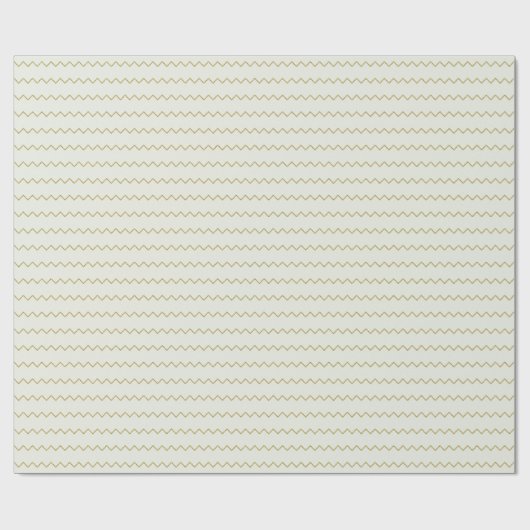 Elegant Gold Wavy Kerstmis Cadeaupapier (Vlak)
