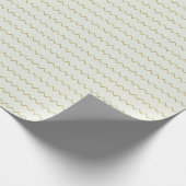 Elegant Gold Wavy Kerstmis Cadeaupapier (Hoek)