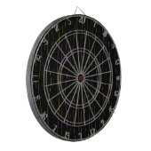 Elegant Gold Wavy Lines Pattern Dartbord (Voorkant Links)