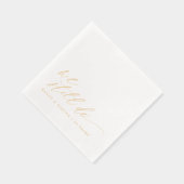 Elegant Gold We Still Do Wedding Anniversary Folie Servetten (Rechts)