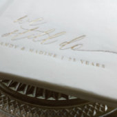 Elegant Gold We Still Do Wedding Anniversary Folie Servetten