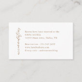 Elegant Gold Wedding Accommodding Enclosure Card Informatiekaartje (Voorkant)