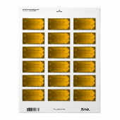 Elegant Gold Wedding Adresetiketten Etiket (Full Sheet)