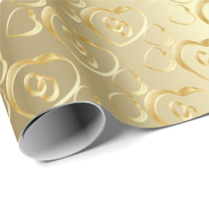 Elegant Gold Wedding Bands Cadeaupapier