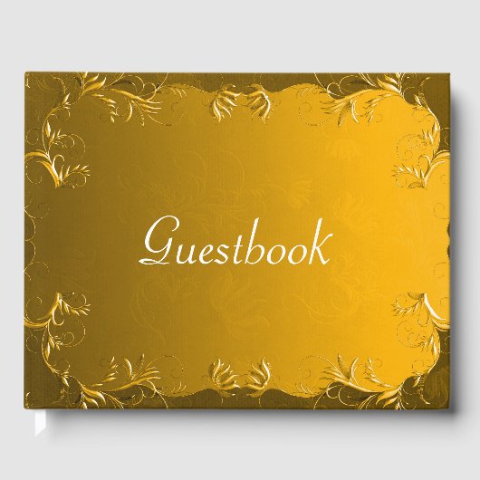 Elegant Gold Wedding Gastenboek (Voorkant)