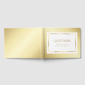 Elegant Gold Wedding Guest Book Gastenboek (Volledig)