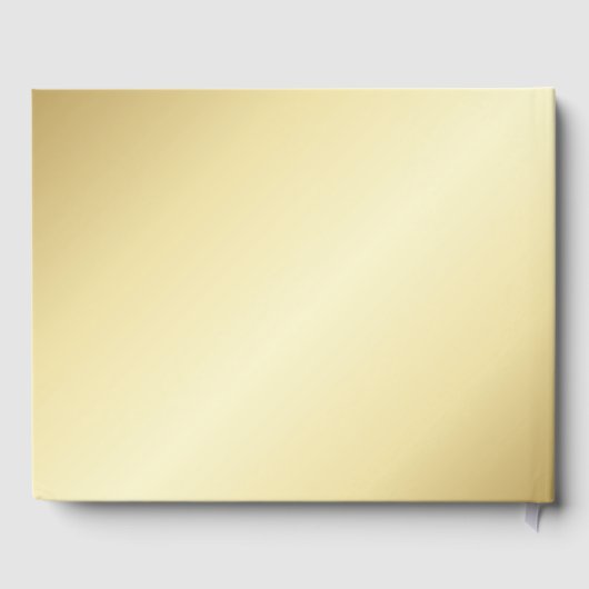 Elegant Gold Wedding Guest Book Gastenboek (Achterkant)
