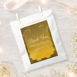 Elegant Gold Wedding Hartelijk dank Bedankzakje