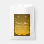 Elegant Gold Wedding Hartelijk dank Bedankzakje (Voorkant)