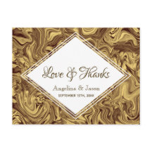 Elegant Gold Wedding Hartelijk dank