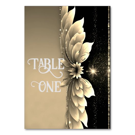 Elegant Gold Wedding Kaart (Achterkant)