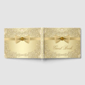 Elegant Gold Wedding Party Event Gastboek Gastenboek (Volledig)