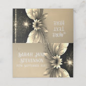 Elegant Gold Wedding Plaatskaartje (Buitenkant ongevouwen)