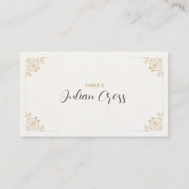 Elegant Gold Wedding Place Card Plaatskaartje