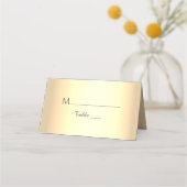 Elegant Gold Wedding Place Card Plaatskaartje (Voorkant)