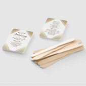 Elegant Gold Wedding Program Handwaaier (Niet-gemonteerd)