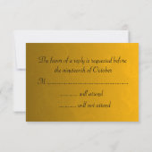 Elegant Gold Wedding RSVP (Achterkant)