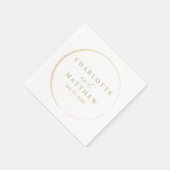 Elegant Gold Wedding Servet (Hoek)