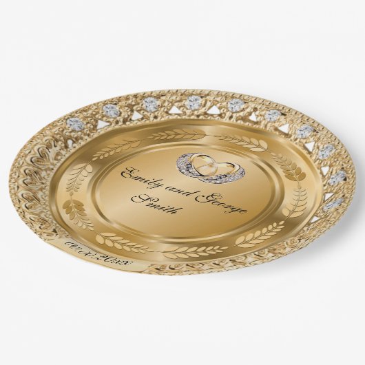 Elegant Gold Wedding Specialized Paper Bord (Gekanteld)