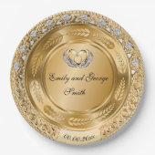 Elegant Gold Wedding Specialized Paper Bord (Voorkant)