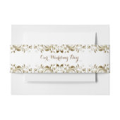 Elegant Gold Wedding Uitnodigingen Wikkel (Voorkant Voorbeeld)