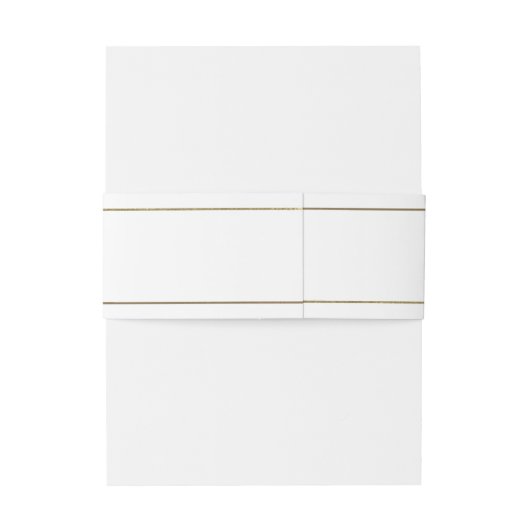 Elegant Gold Wedding Uitnodigingen Wikkel (Achterkant Voorbeeld)