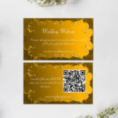 Elegant Gold Wedding Website Enclosure Kaart
