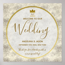 Elegant Gold Welcome Wedding