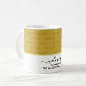 Elegant Gold WELKOM NAAR ONZE Gast Koffiemok (Voorkant links)