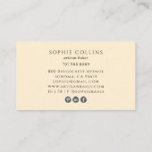 Elegant Gold Whisk Baker Bakery Chef Caterer Visitekaartje (Achterkant)