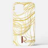 Elegant Gold White en Black Text Case-Mate iPhone Case (Achterkant)