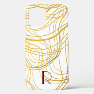 Elegant Gold White en Black Text Case-Mate iPhone Case