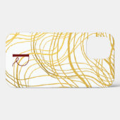 Elegant Gold White en Black Text Case-Mate iPhone Case (Achterkant (horizontaal))